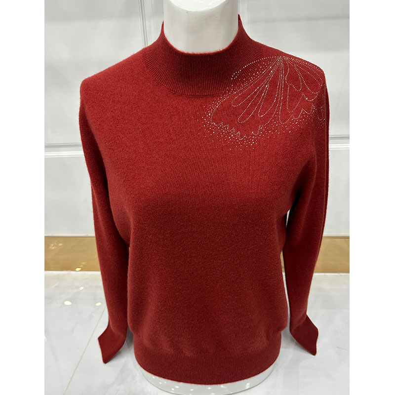 中老年毛衣妈妈羊毛衫春竹羊绒衫