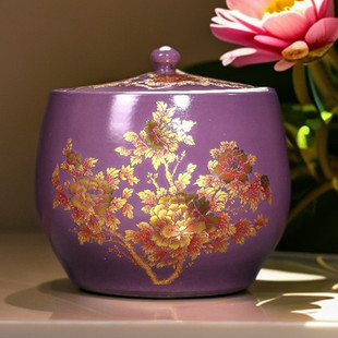 景德镇陶瓷米缸家用带盖10斤20斤装 密封桶防潮防虫米罐面粉缸水缸