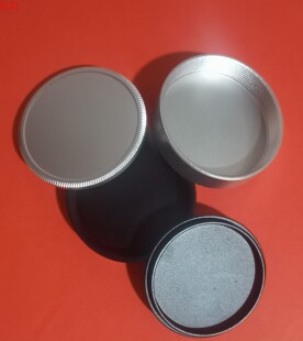金属M42前后盖套  42mm*1螺口 M42机身盖+镜头后盖，黑色银色两款