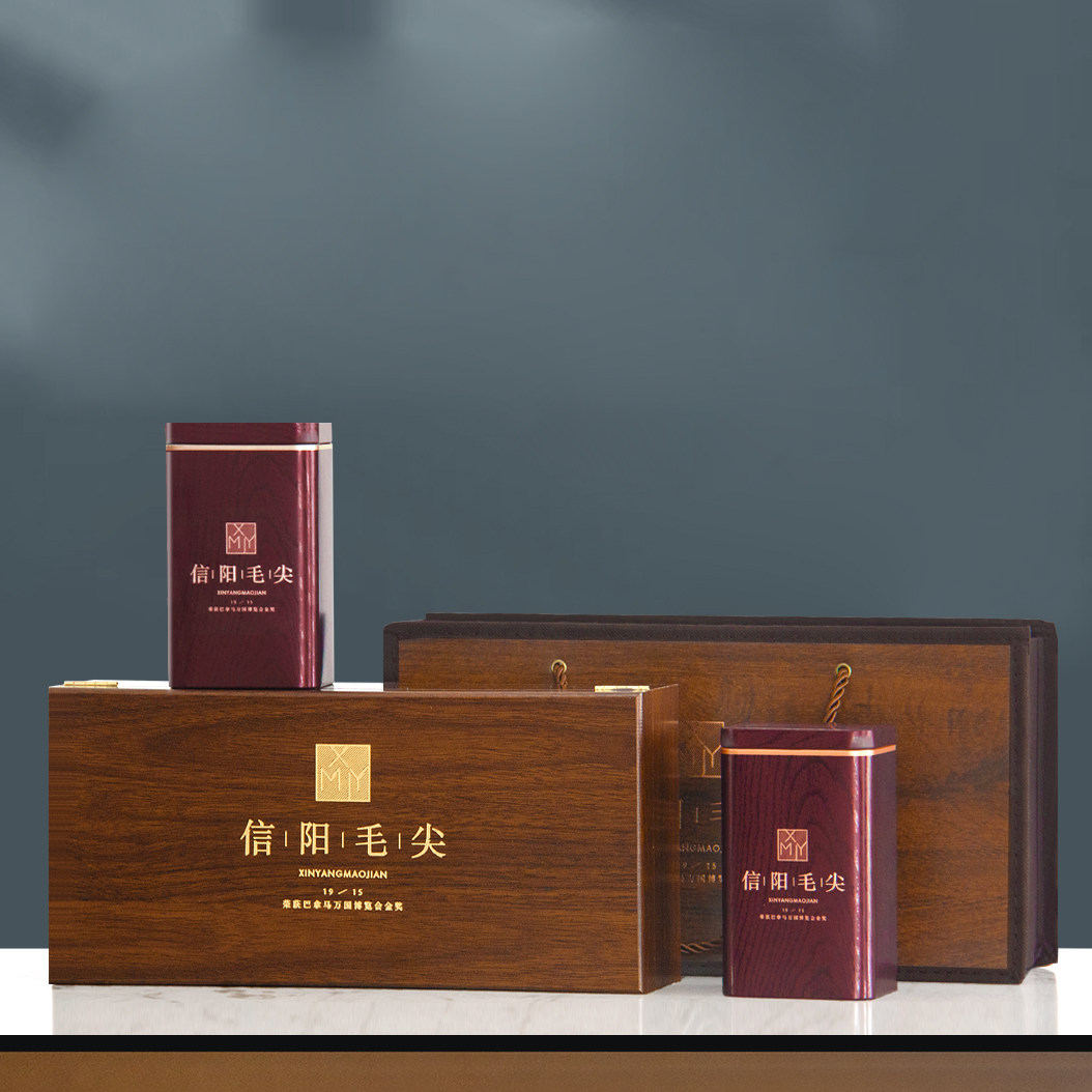 信阳毛尖绿茶2026新茶礼盒装黄橡木1915高档送礼佳品250g