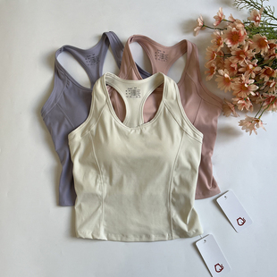 一体杯速干撸铁猫高强度运动背心女防震健身百搭收副乳瑜伽背心