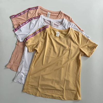 时尚速干修身T恤女运动速干衣修身短袖跑步健身服瑜伽服半袖上衣