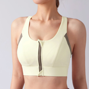 大码 高强度防震跑步运动内衣女大胸显小一体杯防下垂健身瑜伽文胸