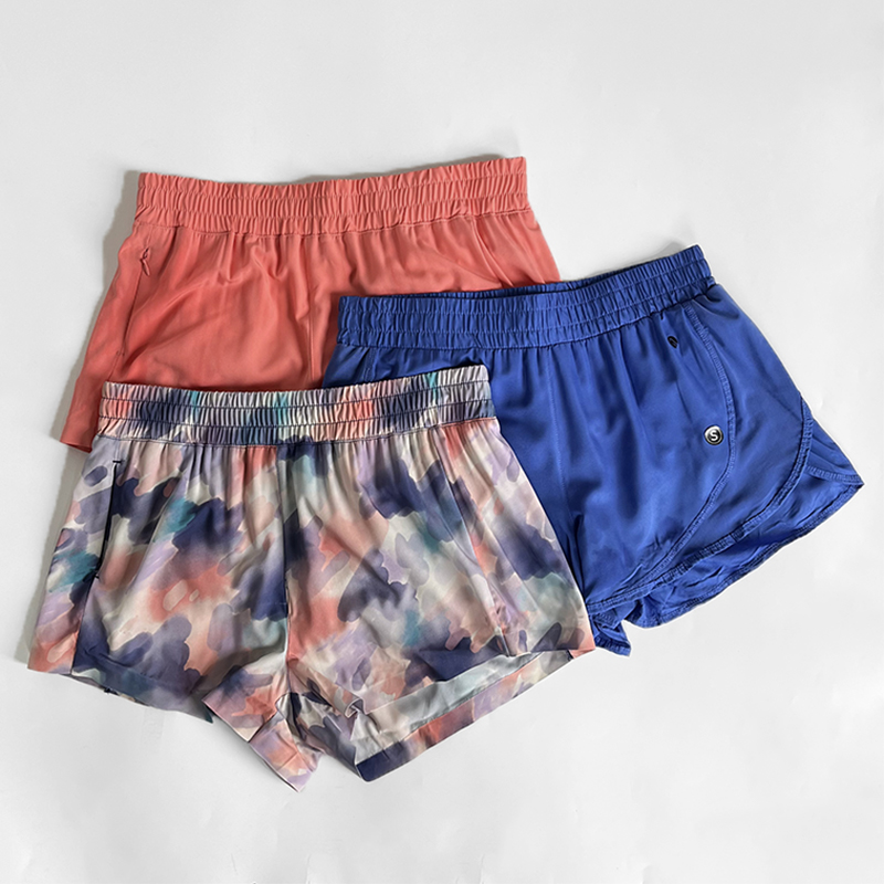 马拉松专业跑步短裤瑜伽健身女户外休闲透气登山速干面料运动短裤