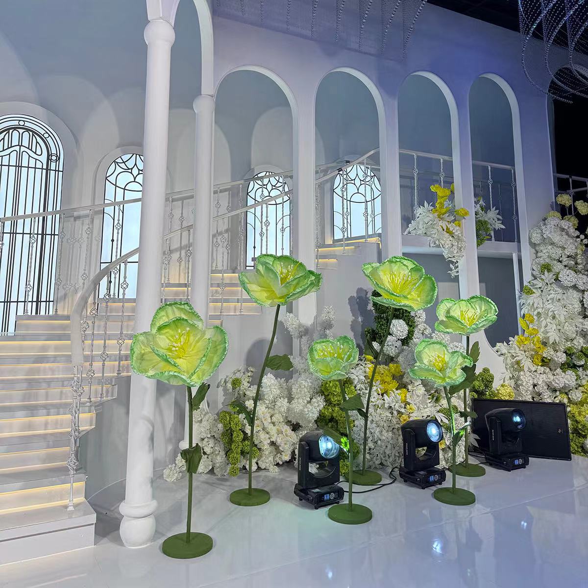 婚庆道具茉莉纸艺花路引