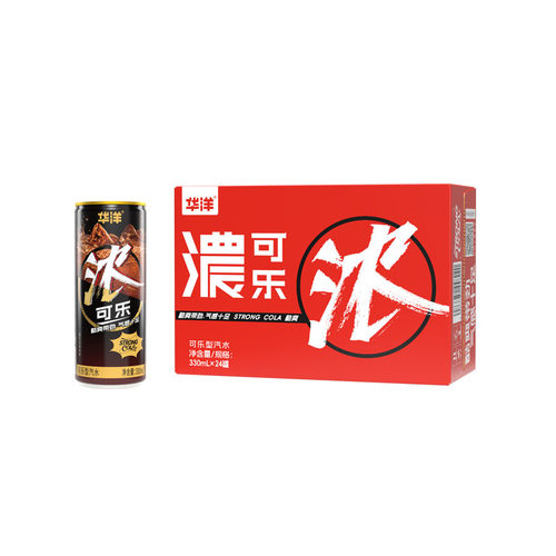 华洋1982汽水整箱24罐装橙子凤梨荔枝风味果汁饮品老广州碳酸饮料