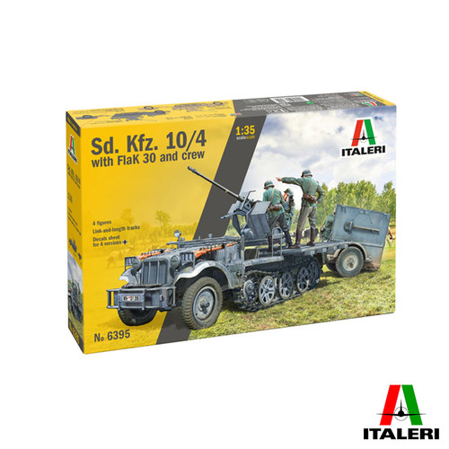 文华模型 伊达雷利 1/35 德国Sd.Kfz.10/4 20毫米自行高炮 6395
