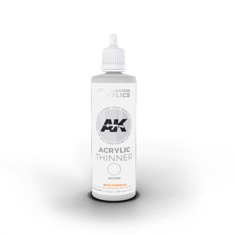 文华西班牙AK三代水性漆模型水性漆用稀释剂100ml11500