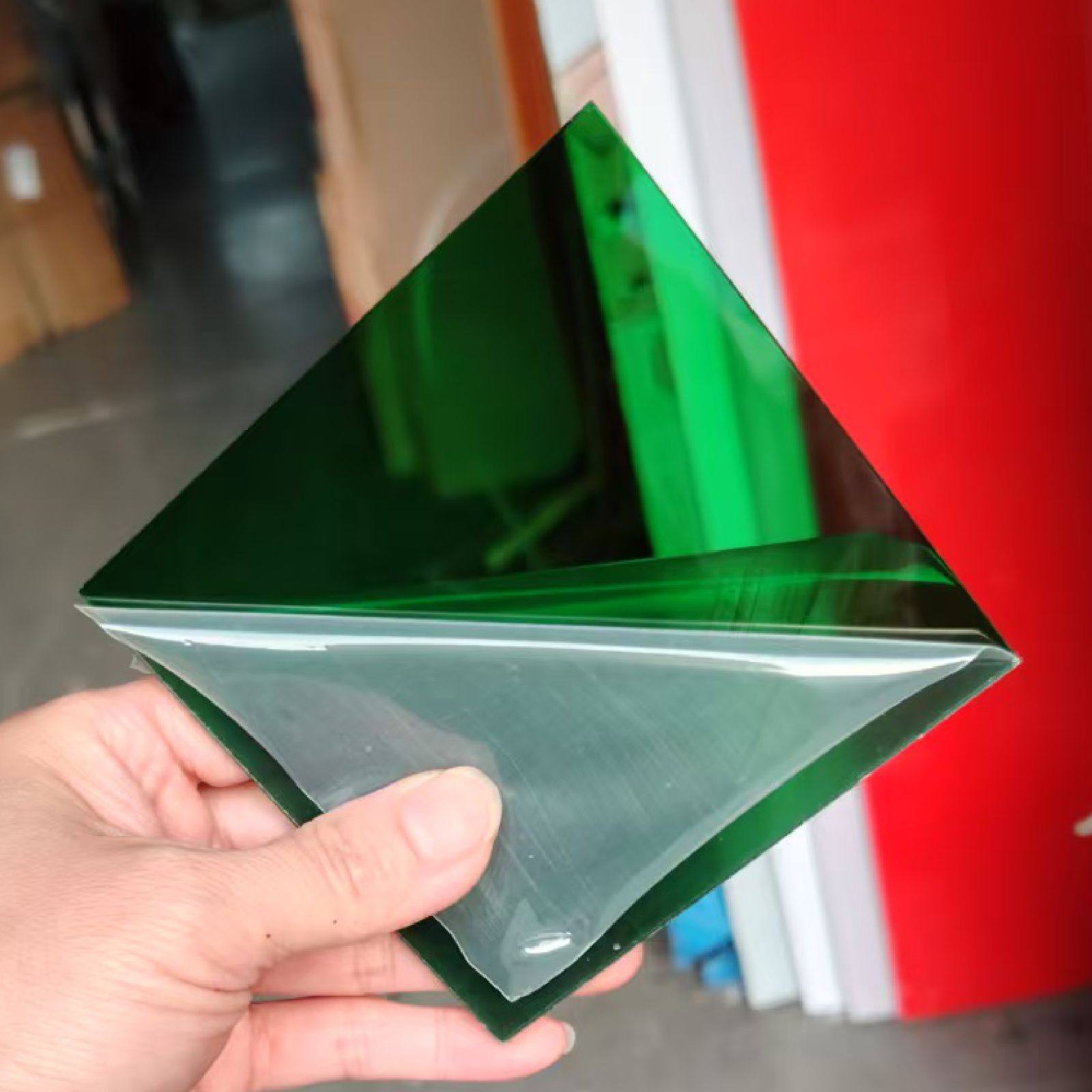 3 5 8 10MM厚绿色透明亚克力板加工定制 切割雕刻 有机玻璃板定做