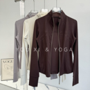 跑步外套女2025新款 立领高弹显瘦紧身户外骑行健身衣瑜伽服 秋季