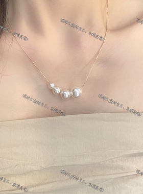 轻奢高级气质珍珠项链衣服配饰款