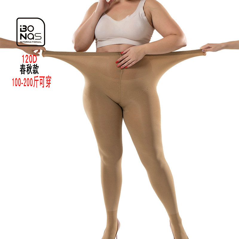 宝娜斯性感大码美腿塑形连裤丝袜