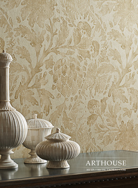 英国原装进口壁纸*复古水墨英式经典花卉*科钦（Cochin）