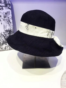 Fanny lyly/范妮李利显脸小盆帽防晒遮阳帽子女沙滩帽国风水墨画