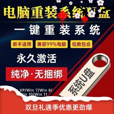 电脑一键安装win11重装系统u盘专业原版纯净7旗舰windows10pe启动