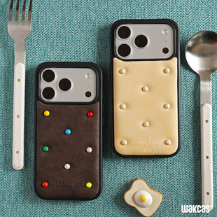 彩色钉子苹果17壳苹果16promax手机壳新款 适用iphone17promax保护套潮苹果16pro壳防摔 皮质小众立体原创个性