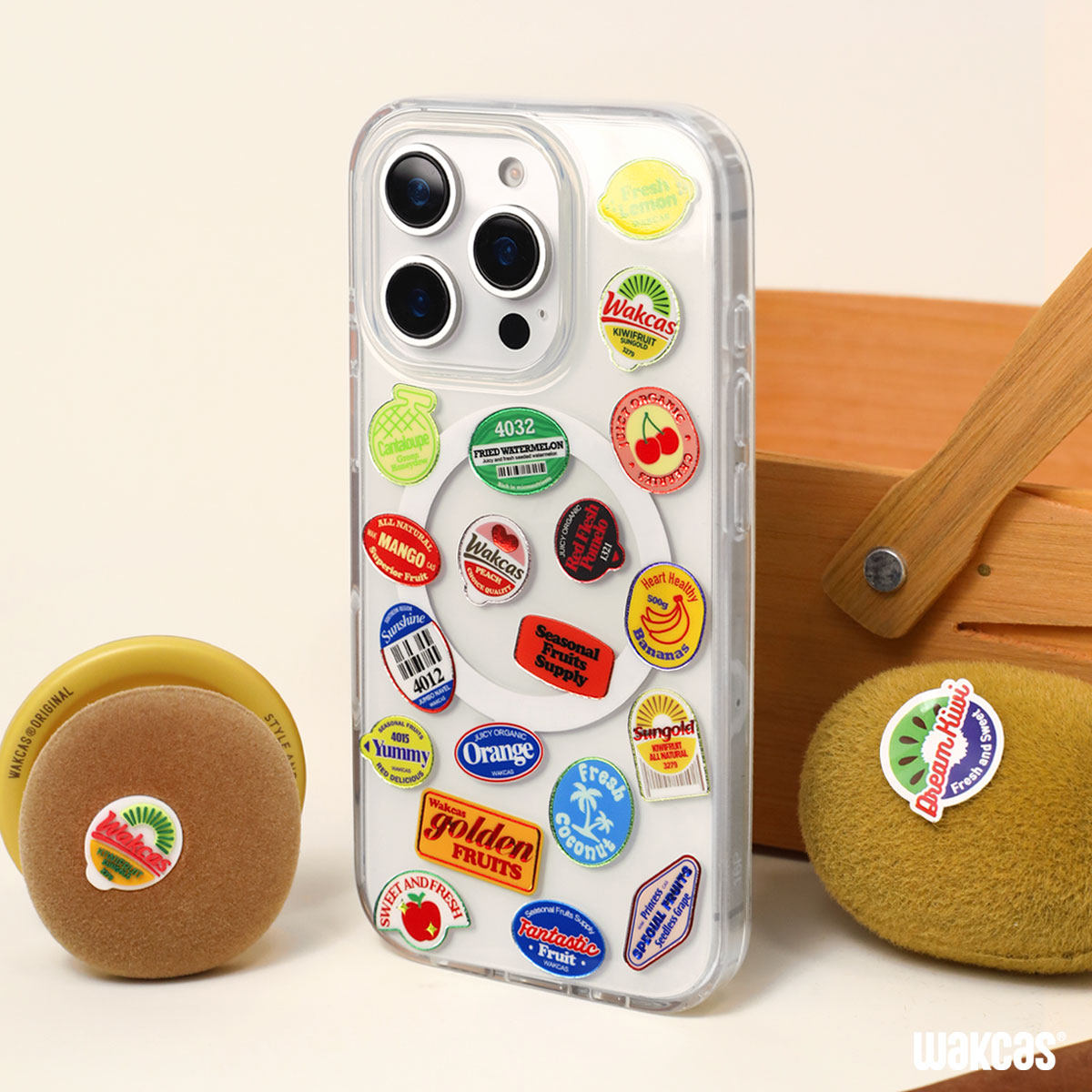 水果标签苹果iphone17promax手机壳小众趣味原创设计磁吸适用iphone16promax手机壳简约苹果15防摔壳日韩ins