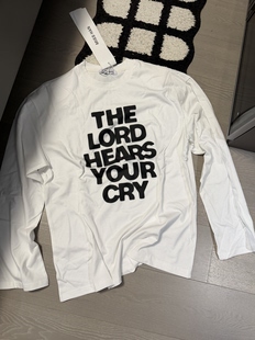 2026春季 T恤女宽松显瘦打底衫 韩版 百搭圆领字母长袖 时尚 MIDO家