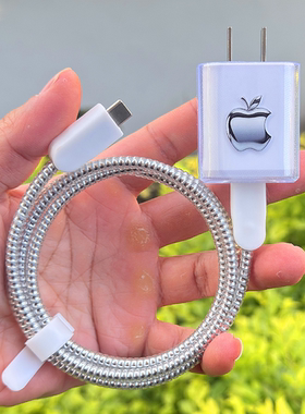 适用lewoo乐物45W充电器卡通壳苹果17 16 15promax数据线保护套绳