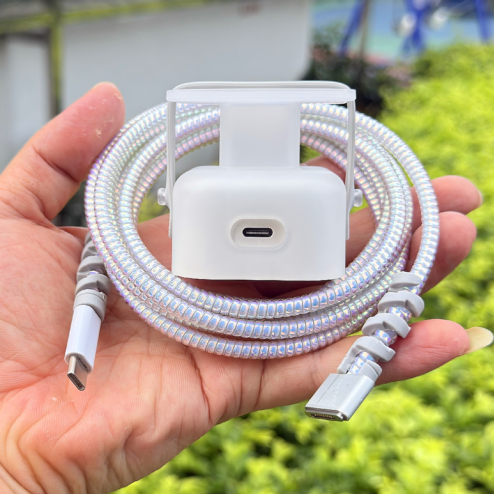 适用苹果MacBook Air 40W充电器壳电源M5 2026款数据线保护套绕绳