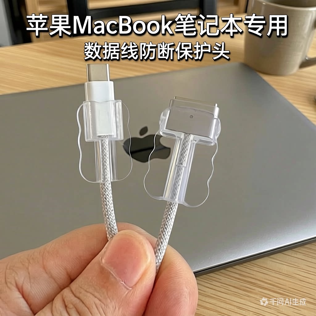适用苹果MAC笔记本电脑Macbook pro充电线修复保护套T形插头防断