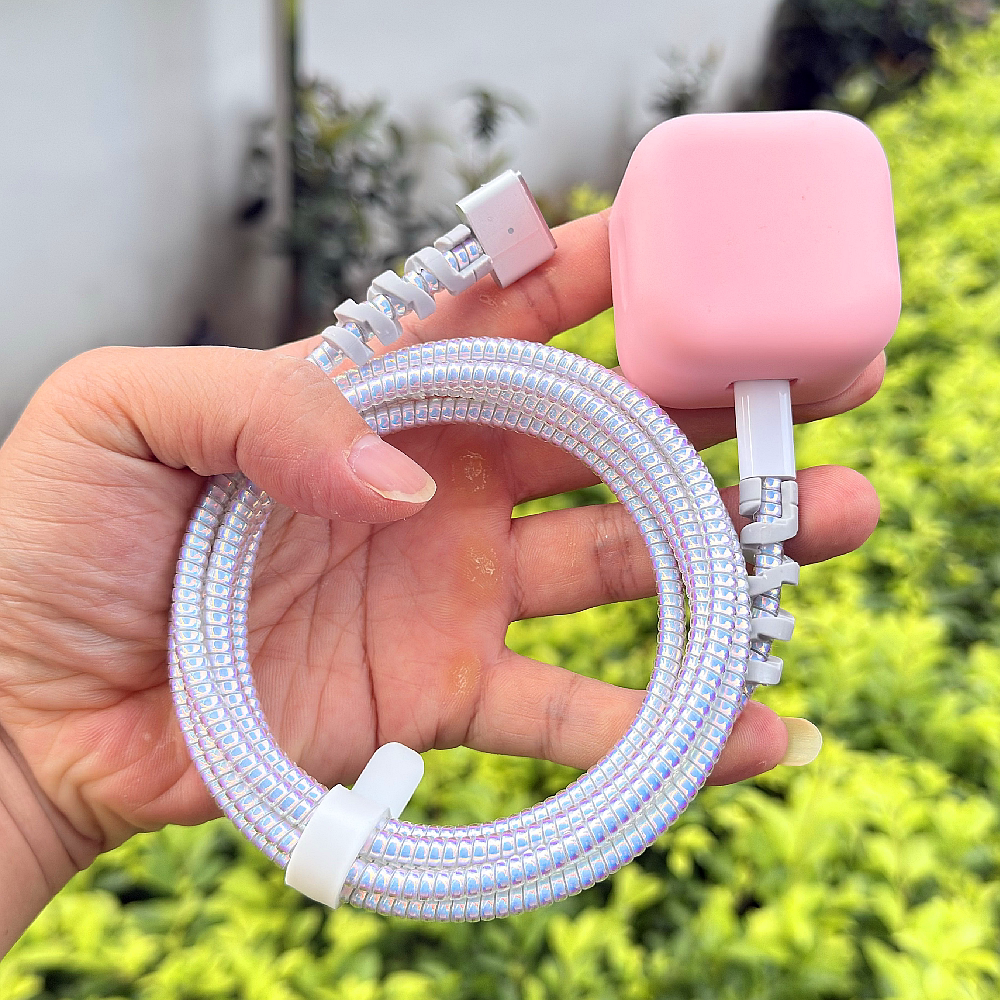 适用苹果MacBook Air M5 40W充电器壳电源13英寸数据线保护套绕绳