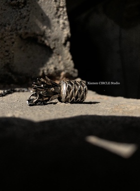 菠萝项链凤梨纯银小众手工设计师