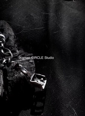 配饰手工纯银不规则复古暗黑吊坠