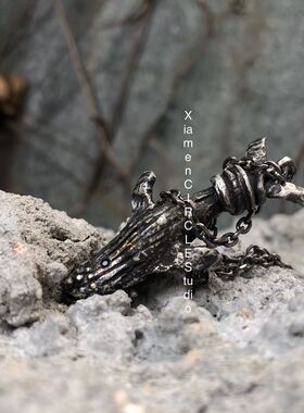 珠宝手工银饰暗黑小众52赫兹鲸鱼