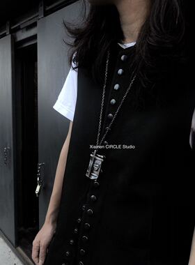 小众手工银饰十字架原创无事牌