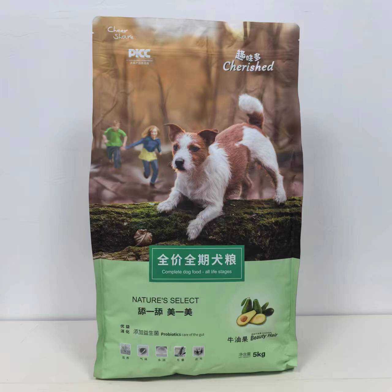 趣味多狗粮10斤牛油果靓毛全犬期成幼犬泰迪比熊斗牛犬通用5KG