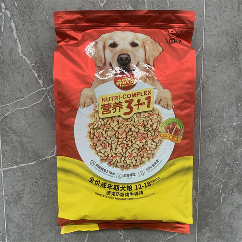开饭乐狗粮牛排味成犬粮