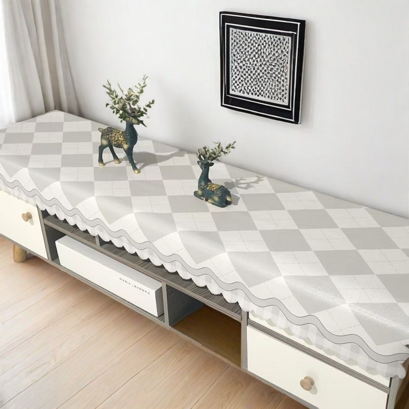 电视柜茶几桌布防水防油防尘加长桌布长方形电视机柜盖布鞋柜桌布