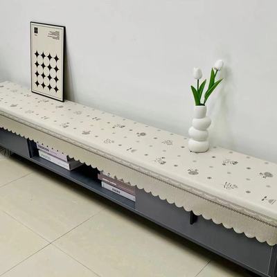 法式电视柜条几柜防水防油防烫长方形电视机柜鞋柜保护垫长条桌布