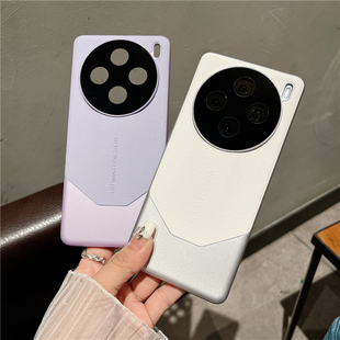 适用vivox300pro手机壳保时捷设计X100S秒变非凡大师荔枝皮纹精孔vivox100ultra全包皮质防摔X200pro保护套潮