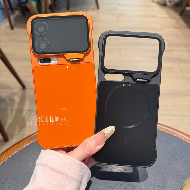 适用于小米17promax手机壳17pro隐形镜头一体支架无边框xiaomi17防摔男女K90磁吸自带镜头膜promax外壳高级套