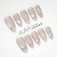 AuraNail 裸色猫眼 高级感法式 盐湖玫瑰 纯手工穿戴甲2026中长款