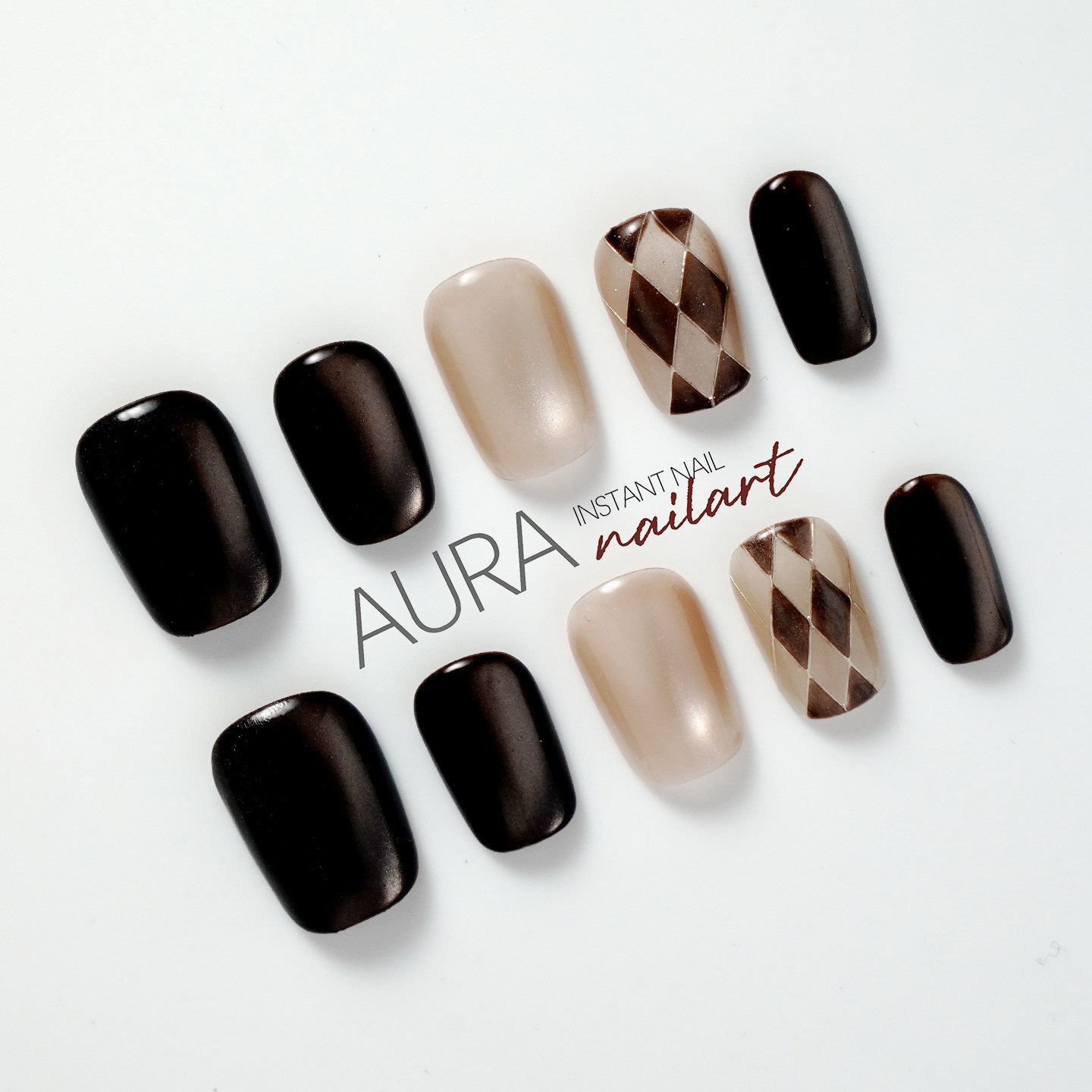 AuraNail【伯爵摩卡】纯手工穿戴甲2026新款高级感中性风猫眼美甲,彩妆/香水/美妆工具,穿戴甲/甲片,淘宝优惠券,粉丝福利购,淘宝优惠卷