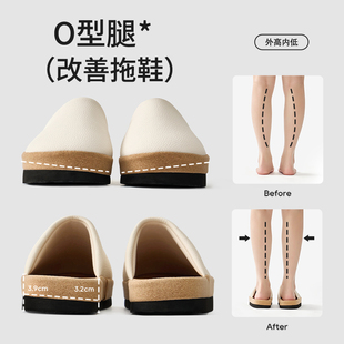 包头训练家用室内厚底防滑外穿拖鞋 冬季 女款 矫正O型腿改善棉拖鞋
