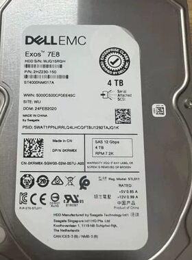 DELL硬盘ST4000NM017AST6000NM0115ST8000NM0055