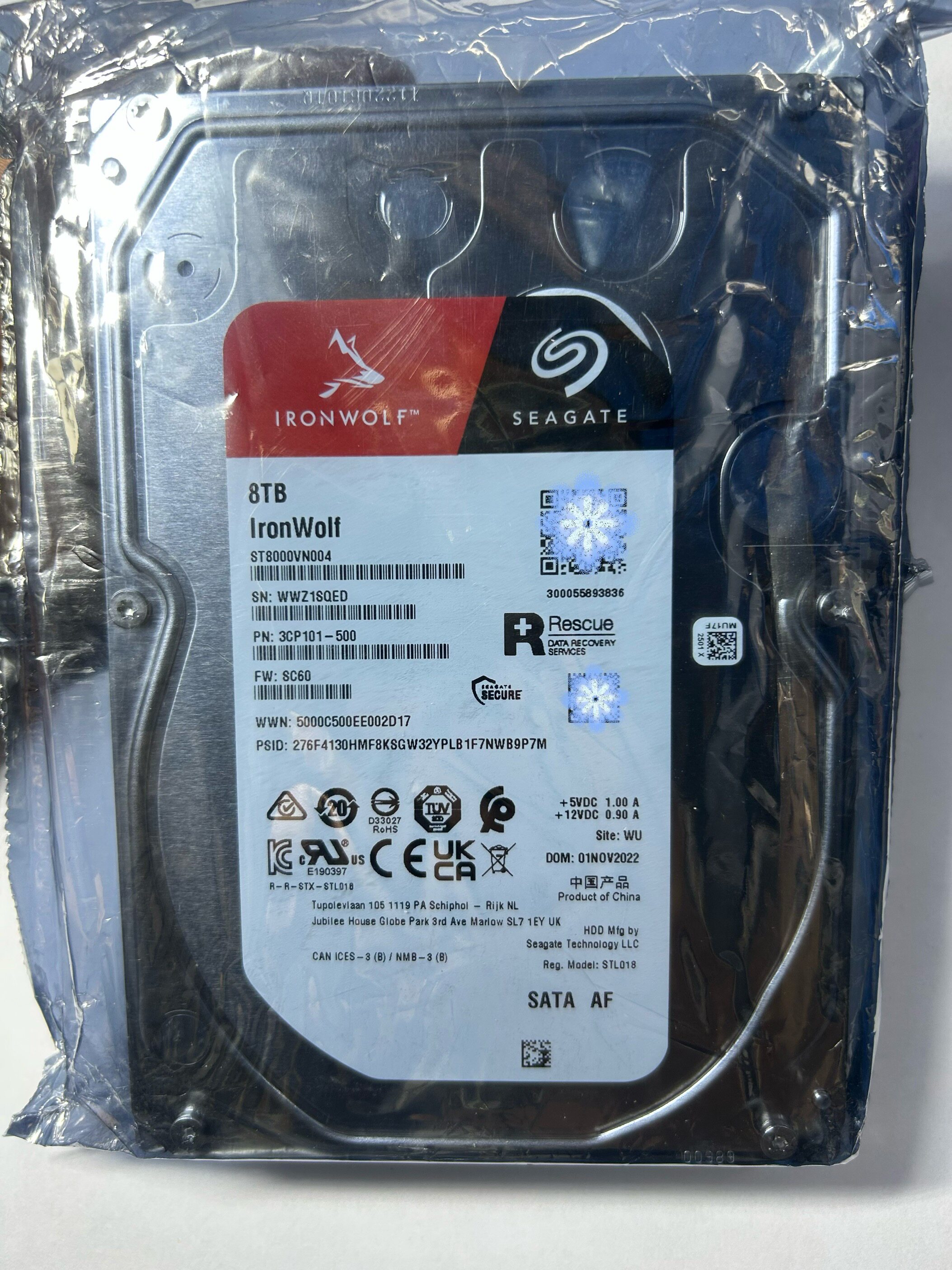 希捷8T酷狼硬盘ST8000VN004群晖NAS酷狼PRO 8T机械盘ST8000NT001图片