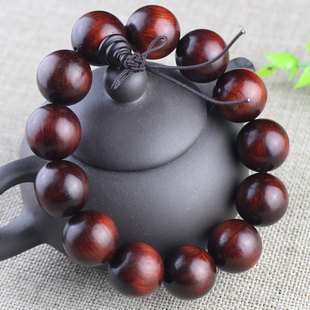 厂家直销犀角紫檀手串1.8檀木佛珠男士念珠文玩高密沉水直播货源