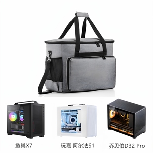 主机箱收纳包适用玩嘉阿尔法S1鱼巢X7乔思伯D32Pro防尘手提便携袋