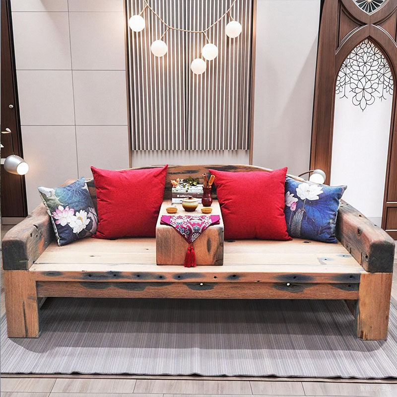 老船木新中式风整装明清仿古沙发