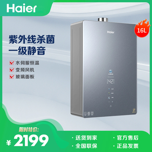Haier/海尔 JSQ31-16FA06FXPGU1 紫外线除菌燃气热水器16升
