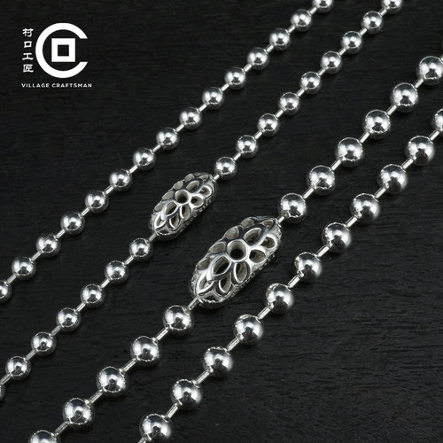 goodart925银樱花扣头3mm4mm珠链