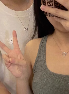 莫比乌斯环情侣项链一对情侣款