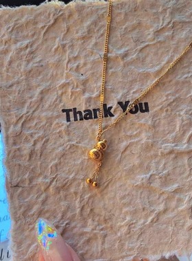 S925纯银桂花同载酒设计师款项链