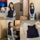刺绣吊带叠穿款 女大童背心长袖 青少年韩版 小衫 两件套2026春装 新品