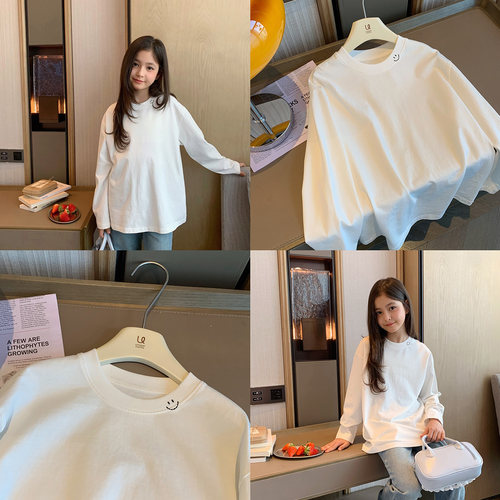 内搭神器基础光板小白T长袖打底